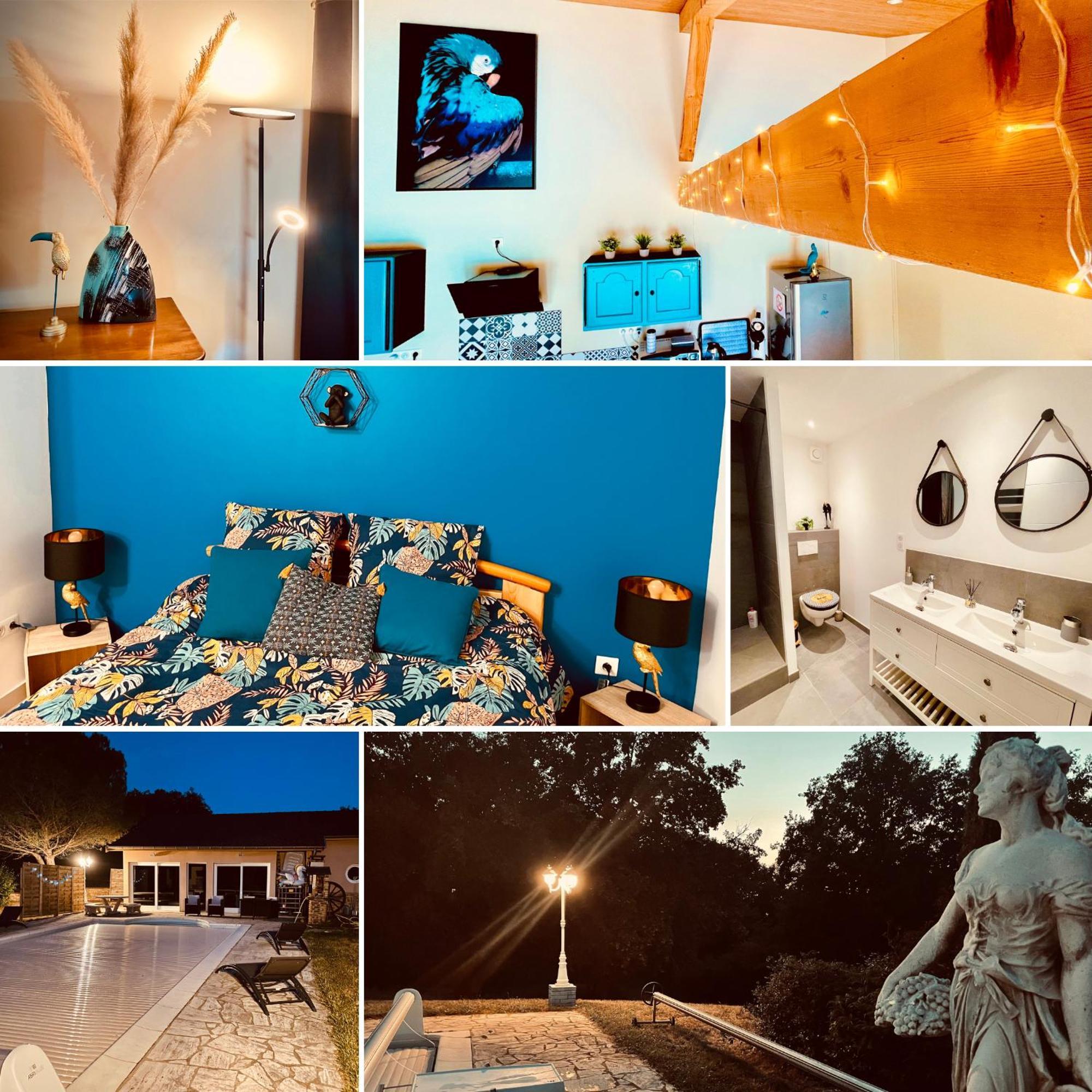 La Villa Perroquet Poncins Exteriér fotografie